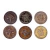 Image 1 : Token 1838 A Lot of 6 Lower Canada Pieces VG-Very Fine+