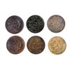 Image 2 : Token 1838 A Lot of 6 Lower Canada Pieces VG-Very Fine+