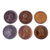 Image 2 : CANADA TOKENS 1805-1815 A Lot of 6 Wellington Pieces Fine-Very Fine+