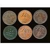 Image 2 : Token 1812-1816 A Lot of 6 Brock UC-5 & 6 Fine-Very Fine+