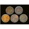 Image 2 : TOKEN 1820 A Lot of 5 UC-9a Sloop Very Fine