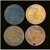 Image 2 : Token 1823-1833 A Lot of 4 To Facilitate Trade Fine+-Very Fine
