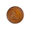 Image 1 : Quebec Bank 1852 Halfpenny Token AU, # PC-3 with some peripheral lustre