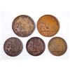 Image 1 : CANADA TOKENS 1852 A Lot of 5 Province of Canada Pieces Fine-Very Fine+