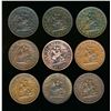 Image 1 : Bank of Upper Canada 1857 One Penny PC-6D A mixed group of 9 pieces F-EF
