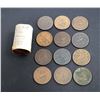 Image 1 : Bank of Upper Canada 1857 One Penny PC-6D 37 pieces, 25 in unopened roll