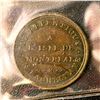 Image 2 : Bout de l'Isle Bridge Token From Repentigny Caleche CH#BT-13 Br 542 ICCS VF-20