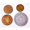 Image 1 : CANADA TOKENS 1837-1907 A Lot of 4 Commercial Themes Very Fine-Extra Fine