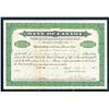 Image 1 : CANADA 1935 Bank of Canada Share Certificate Dated 25th, of April for 17 Shares Very Fine