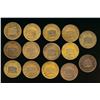 Image 1 : Gnaedinger Token 1852 Br-574 A lot of 14 pieces VG-Unc
