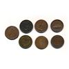 Image 1 : PATRIOTIC CIVIL WAR TOKENS A Lot of 7 Coins Die # 0-352a in Very Good-Extra Fine