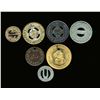 Image 1 : Tokens - USA - 7 Pcs. Northeastern States Store cards and Transportation