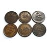 Image 2 : USA - Lot of Six Different Hard Times Tokens See Description