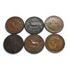 Image 2 : USA - Lot of Six Different Hard Times Tokens See Description
