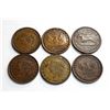 Image 2 : USA - Lot of Six Different Hard Times Tokens See Description