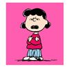 Image 1 : Peanuts, "Lucy: Pink" Hand Numbered Canvas (40"x44") Limited Edition Fine Art Pr