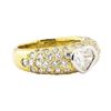 Image 1 : 2.10 ctw Diamond Ring - Platinum and 18KT Yellow Gold