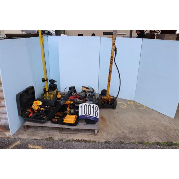 HYDRAULIC JACKS, IMPACT WRENCH, BAND SAW, HAMMER DRILL, Selling Offsite: Located in Guntersville, AL