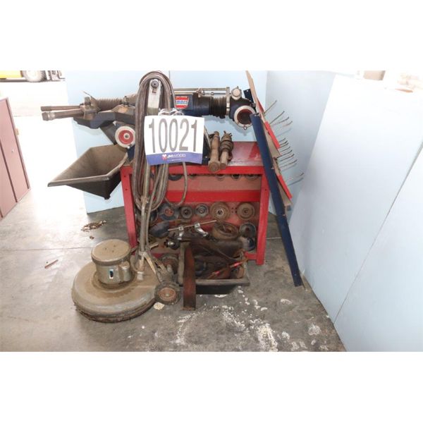 FLOOR BUFFING MACHINE, BRAKE LATHE , Selling Offsite: Located in Guntersville, AL