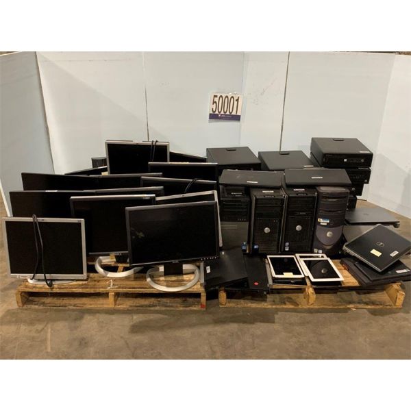 CPUs, MONITORS, LAPTOPS, TABLETS, Selling Offsite: Located in Tuscaloosa, AL