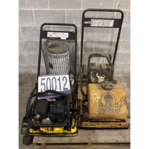 KEROSENE HEATER, VIBRATORY PLATE TAMPER, Selling Offsite: Located in Tuscaloosa, AL