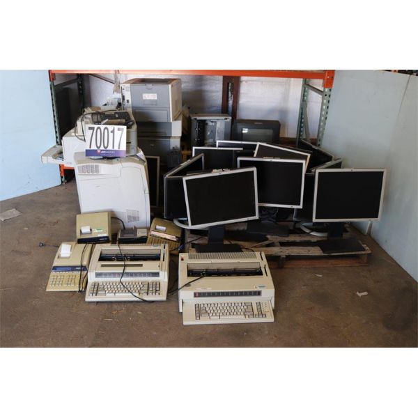 CALCULATORS, TELEVISION, FAX MACHINES, TYPEWRITERS, MONITORS, UPS