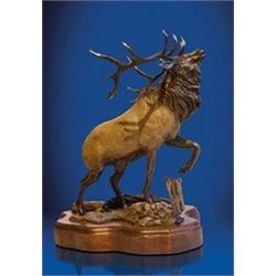 Foundation Michelangelo Wapiti Bronze Statue