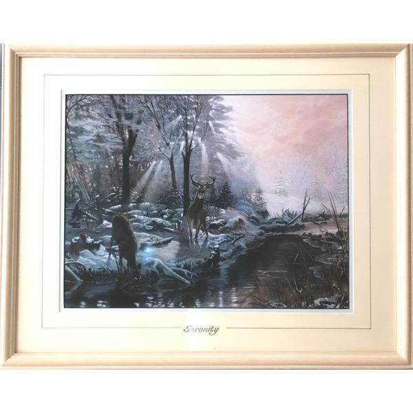 Doe & Buck Framed Print