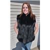 Image 1 : Ladies Black Fox Fur Vest