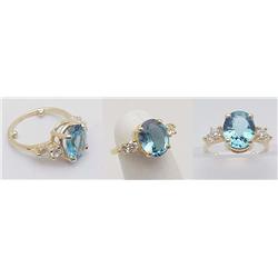 Lady's topaz ring, 2.49 ctw medium dark