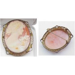 Cameo - beautifully carved in a ornate 