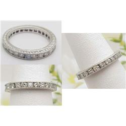 Eternity band platinum with approx 2Ctw