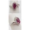 Image 1 : Lady's ruby ring; 1 deep blood red marq