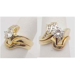 Lady's bridal set center stone .80Ct Cl
