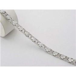 Diamond bracelet - 3 ct diamonds; 14 kt