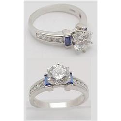 Lady's cubic zirconia ring