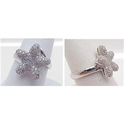 Pave Diamond Star Ring