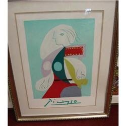Picasso Print Femme a La Robe Multi..