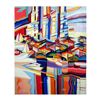 Image 1 : Natalie Rozenbaum, "Colorful Harbor" Limited Edition on Canvas, Numbered and Hand Signed with Letter