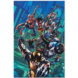 Marvel Comics  New Avengers Finale #1  Numbered Limited Edition Giclee on Canvas by Bryan Hitch with