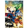 Image 1 : DC Comics, "Justice League #2" Numbered Limited Edition Giclee on Canvas by Ivan Reis with COA.