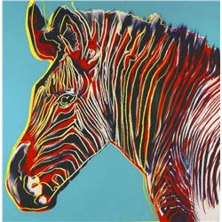 Andy Warhol- Screenprint in colors  Grevy’s Zebra 