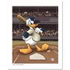 Image 1 : "Donald at the Plate (Yankees)" Numbered Limited Edition Giclee licensed by Disney with Certificate 