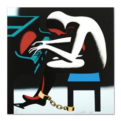 Mark Kostabi, "I Did It Steinway" Limited Edition Serigraph, Numbered and Hand Signed with Certifica