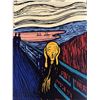 Image 1 : Andy Warhol- Silk Screen "Munch's 'The Scream' - Orange"