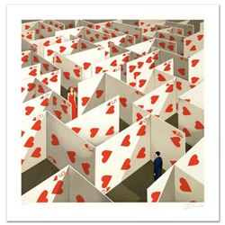 Rafal Olbinski- Hand Pulled Original Lithograph "Illusive Specificity of Random Compliments"