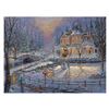 Image 1 : Robert Finale, "Christmas Homecoming" Hand Signed, Artist Embellished Limited Edition on Canvas with