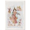 Image 1 : "Thai Dancers" Limited Edition Lithograph by Edna Hibel, Numbered and Hand Signed with Certificate o