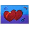 Image 2 : Peter Max- Original Mixed Media "Two Hearts As One"