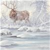 Image 3 : Larry Fanning (1938-2014), "Solstice Rendezvous - Elk" Limited Edition Lithograph, Numbered and Hand